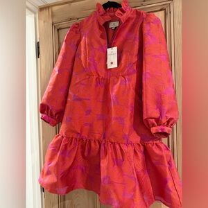 Tuckernuck Red Fil Coupe Palmerston Dress